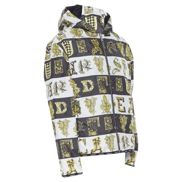Versace Reversible Baroque Alphabet quilted jacket